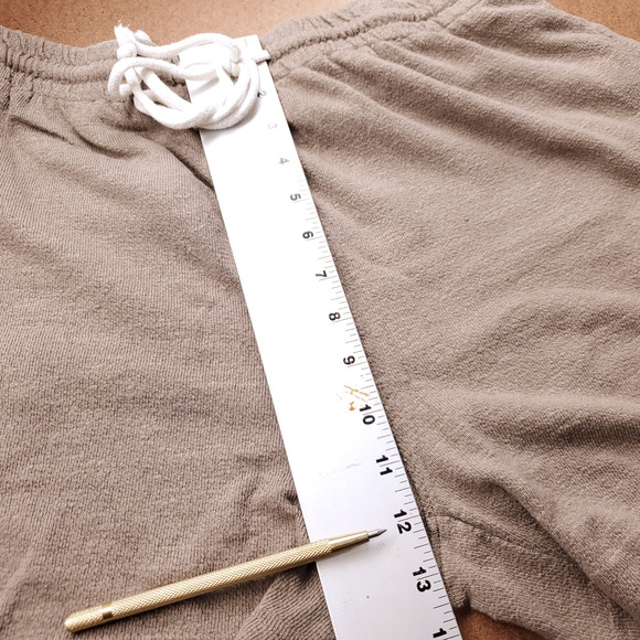 Zara Cardigan & Short Set Women L Brown Embroidered Trim Button Up Boho Casual - Picture 8 of 16